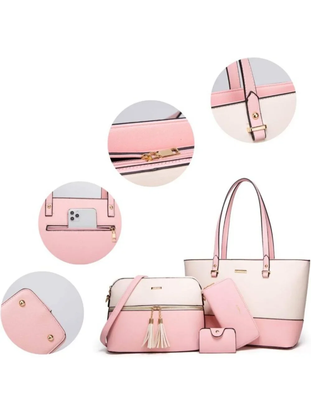 Chic Women's Tote Bag & Shoulder Purse - Stylish Handbag & Wallet Combo